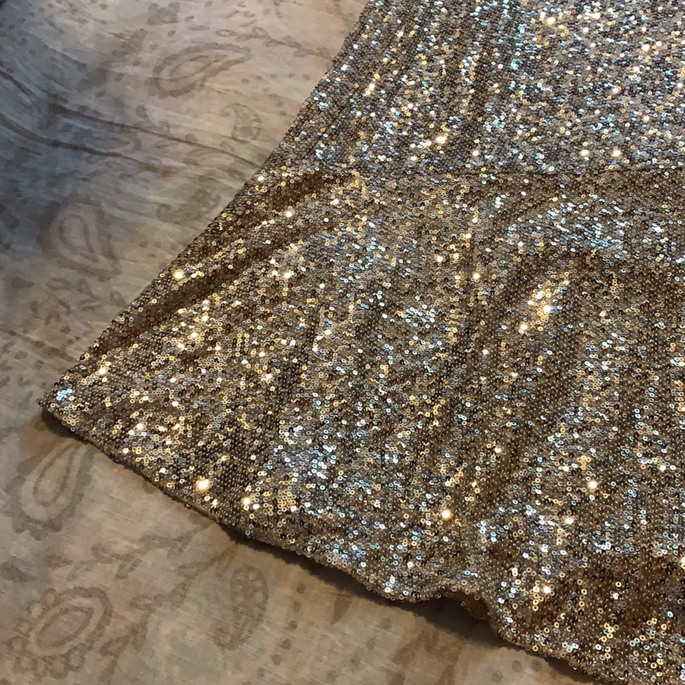 NWT Whistles Suki Sequin Silver Midi Skirt - Picture 9 of 12